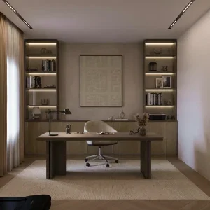 تصميم داخلي لغرفة مكتب مودرن
