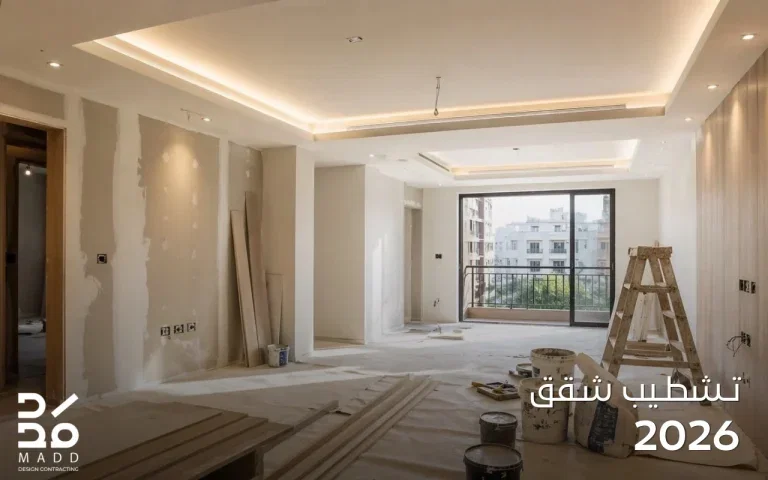 تشطيب شقق 2026: مراحل التشطيب، الأنواع، التكلفة، وأهم الأخطاء الشائعة